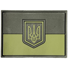 Шеврон ПВХ Прапор тризуб Gen2 Coyote/Olive