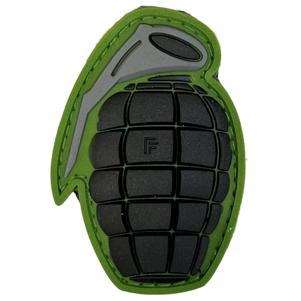 Шеврон ПВХ Граната Black/Green/Grey