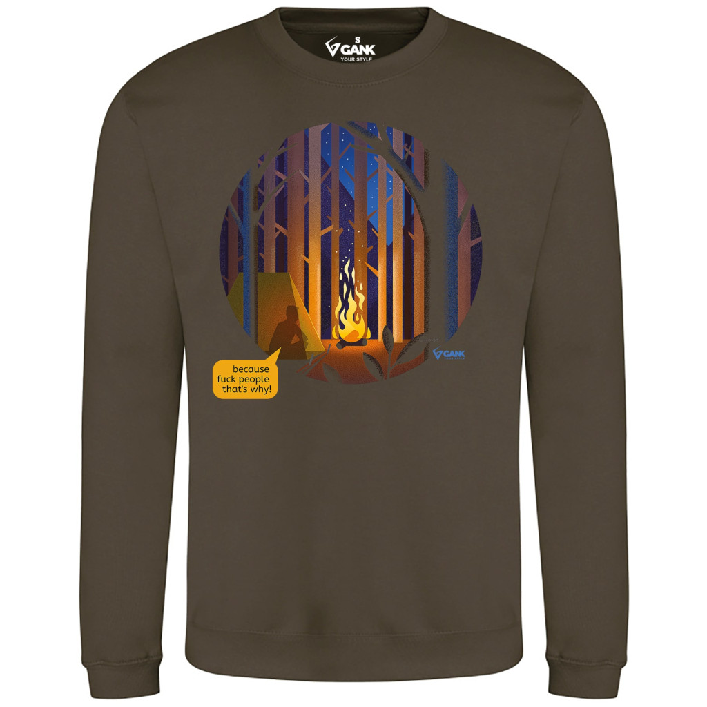 Світшот GANK Кемпінг Army Olive