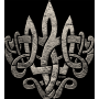 Світшот Тризуб у Серці GANK Black