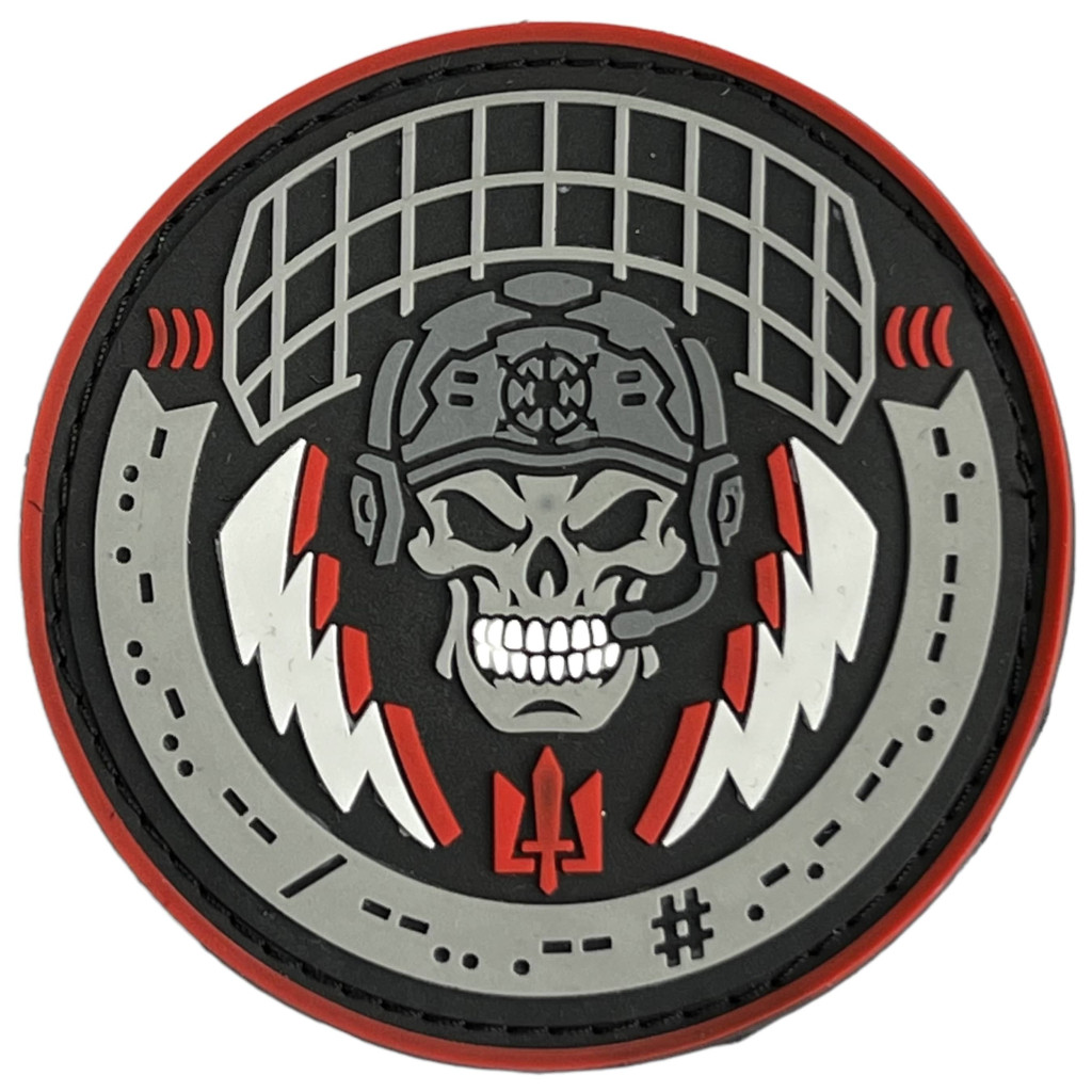 Шеврон ПВХ Зв'язок Black/Red