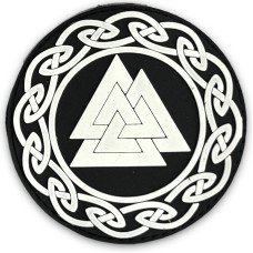Шеврон ПВХ Valknut Black/White
