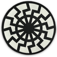 Шеврон ПВХ Black Sun Black/White