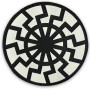 Шеврон ПВХ Black Sun Black/White