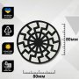 Шеврон ПВХ Black Sun Black/White