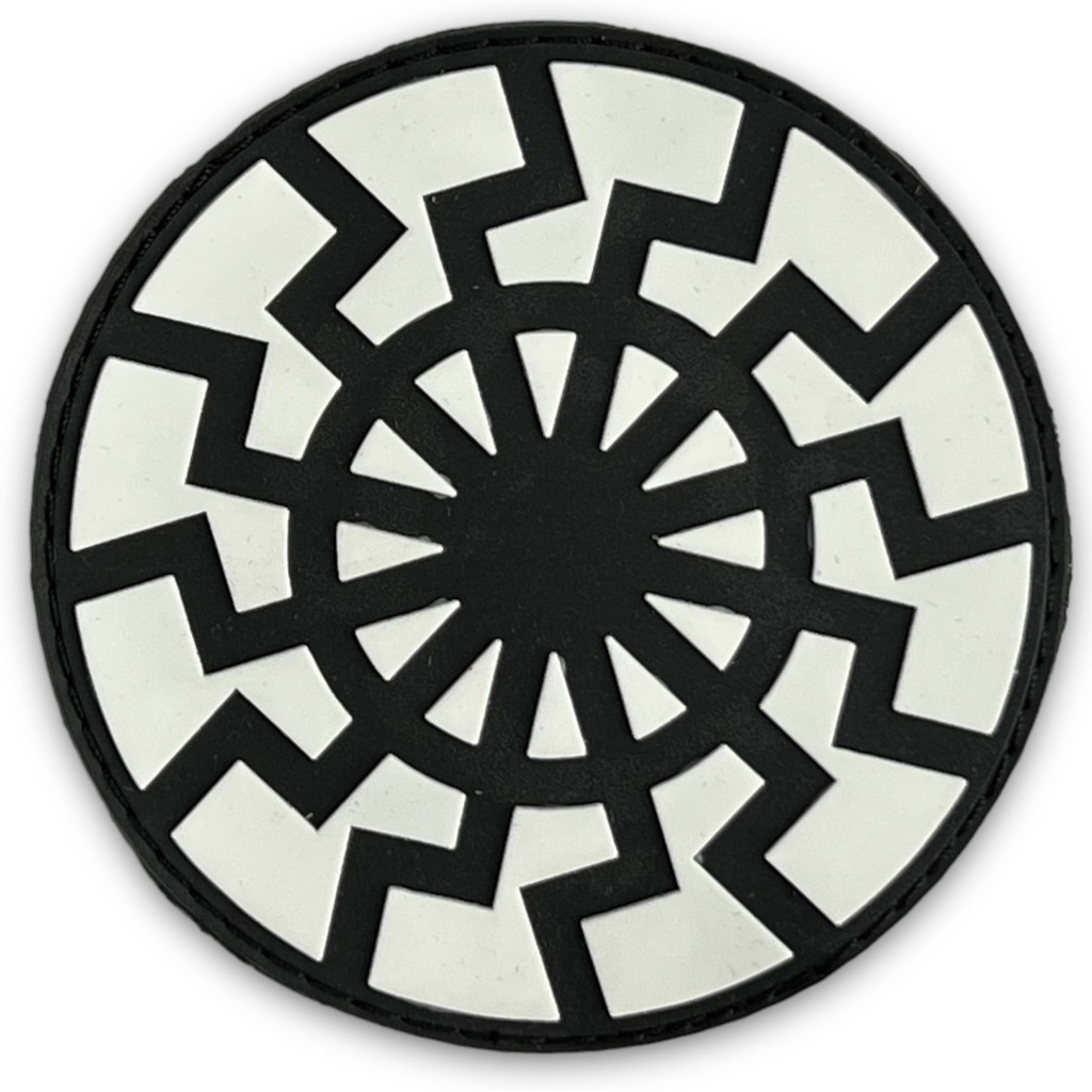 Шеврон ПВХ Black Sun Black/White