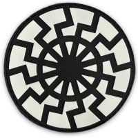 Шеврон ПВХ Black Sun Black/White