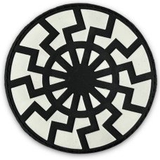 Шеврон ПВХ Black Sun Black/White