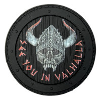 Шеврон ПВХ Круглий See You In Valhalla Black