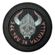 Шеврон ПВХ Круглий See You In Valhalla Black