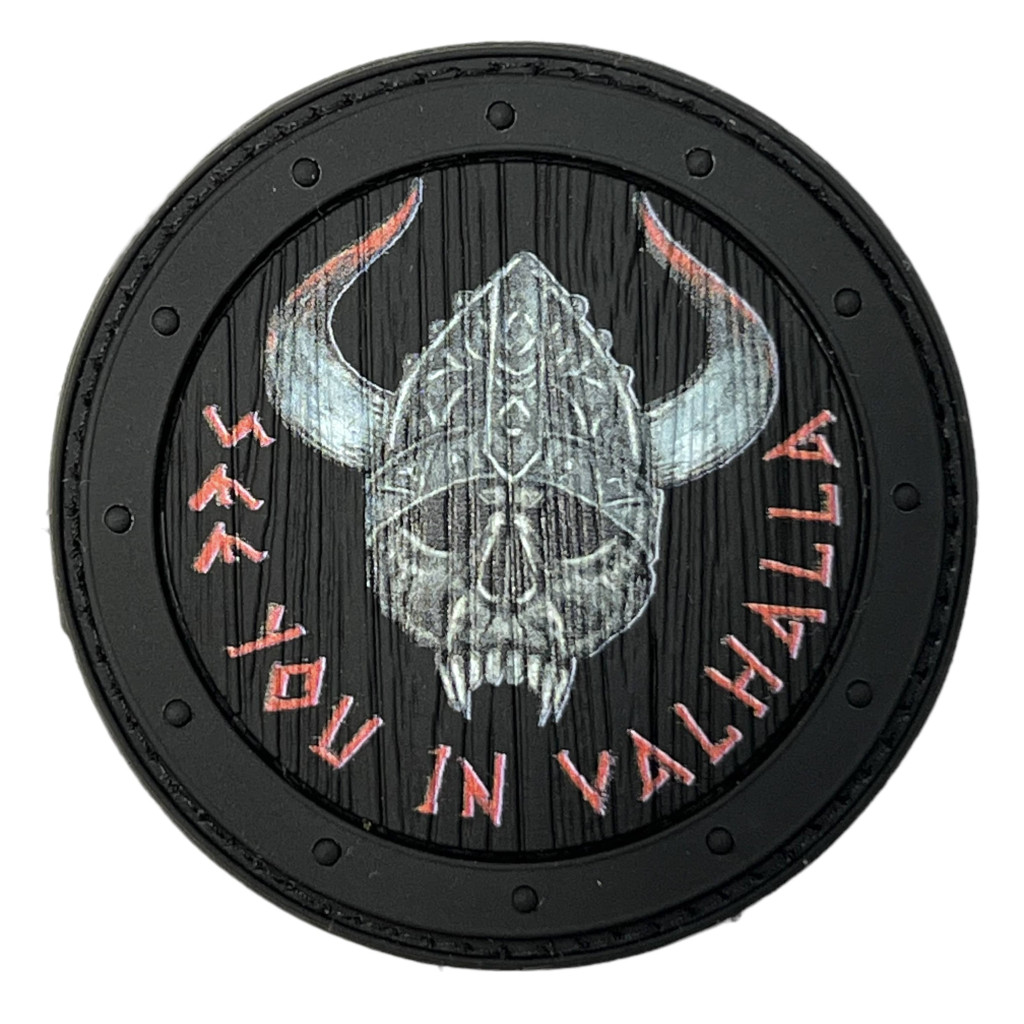 Шеврон ПВХ Круглий See You In Valhalla Black