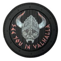 Шеврон ПВХ Круглий See You In Valhalla Black