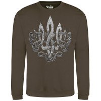 Світшот Тризуб у Серці GANK Army Olive