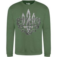 Світшот Тризуб у Серці GANK Olive