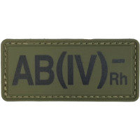 Шеврон ПВХ Група Крові AB (IV) (-) RH Olive