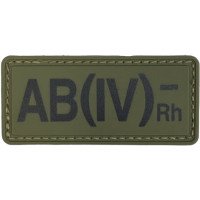 Шеврон ПВХ Група Крові AB (IV) (-) RH Olive