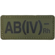 Шеврон ПВХ Група Крові AB (IV) (-) RH Olive
