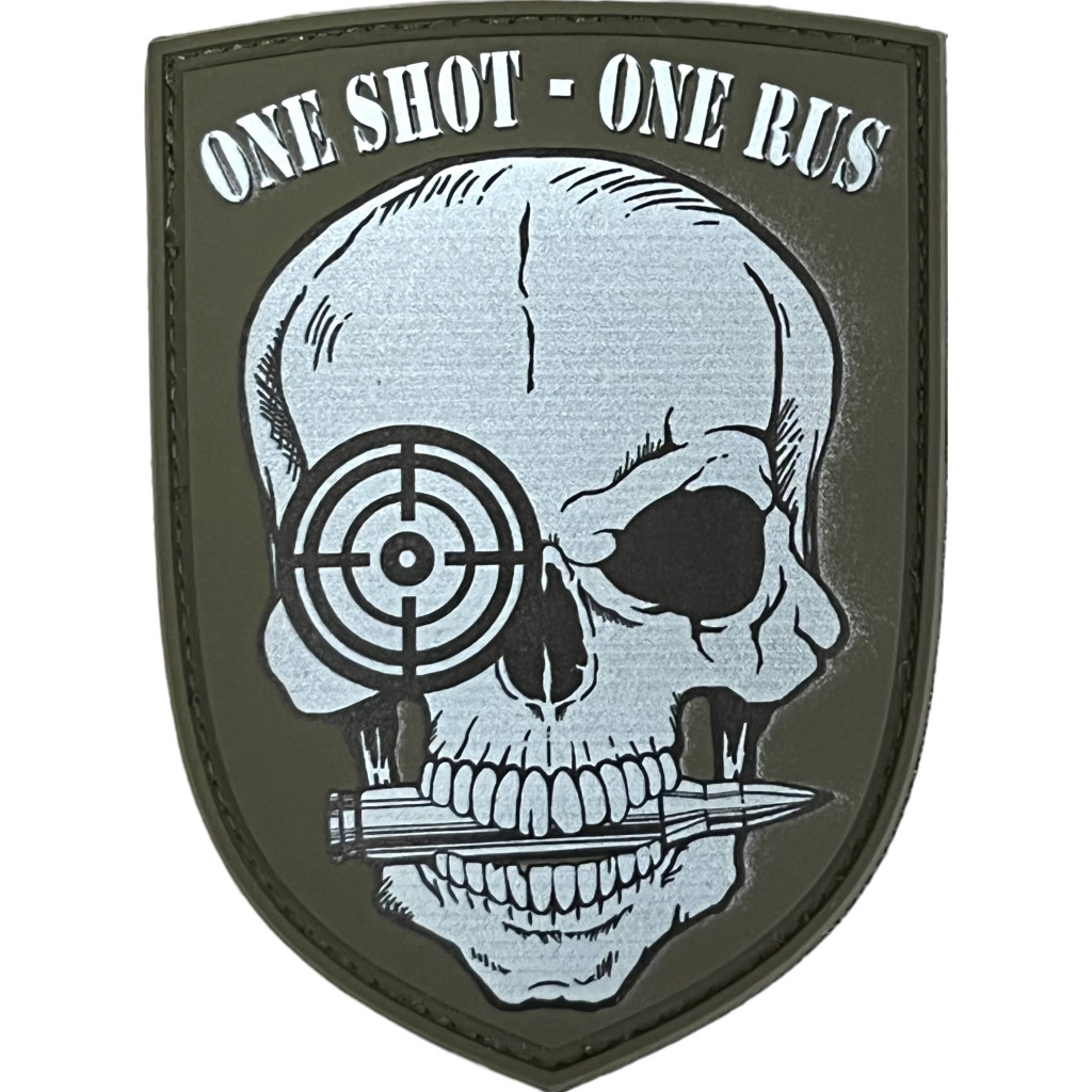 Шеврон ПВХ One Shot Olive/White