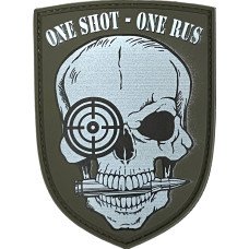 Шеврон ПВХ One Shot Olive/White