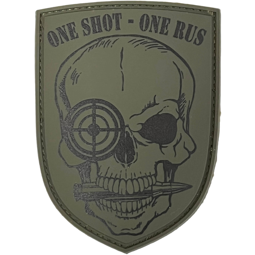 Шеврон ПВХ One Shot Olive/Black