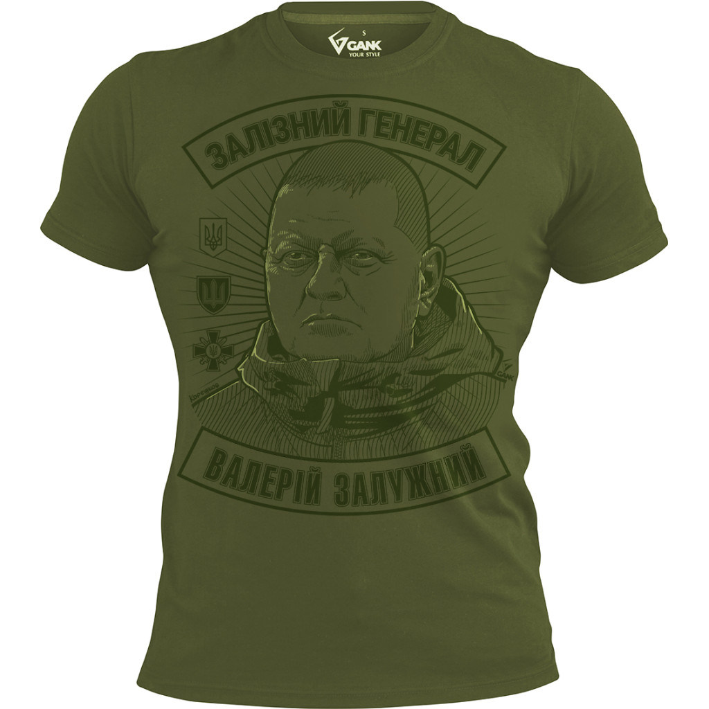 Футболка GANK Генерал Залужний Olive