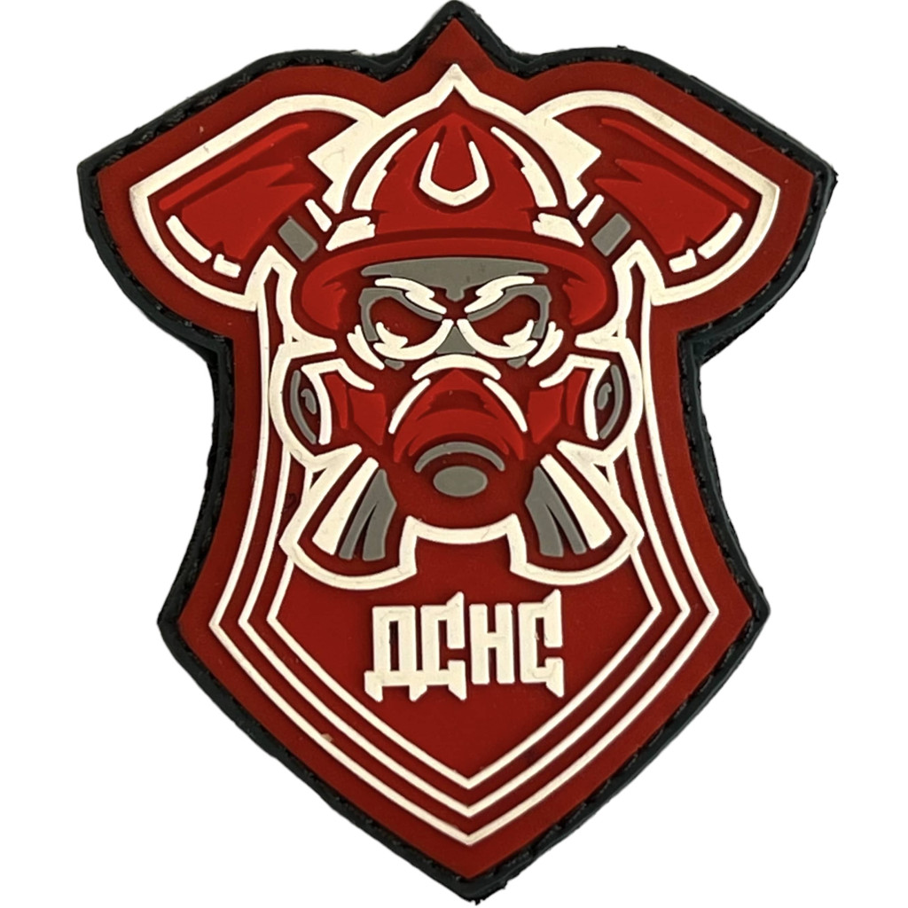 Шеврон ПВХ Рятівник Red/White