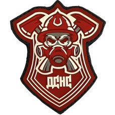 Шеврон ПВХ Рятівник Red/White