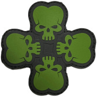 Шеврон ПВХ Символ Удачі Black/Green