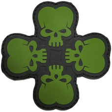 Шеврон ПВХ Символ Удачі Black/Green