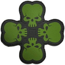 Шеврон ПВХ Символ Удачі Black/Green