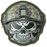 Шеврон ПВХ Smile Skull Olive