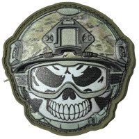 Шеврон ПВХ Smile Skull Olive