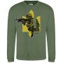 Світшот GANK Вірю в ЗСУ Olive