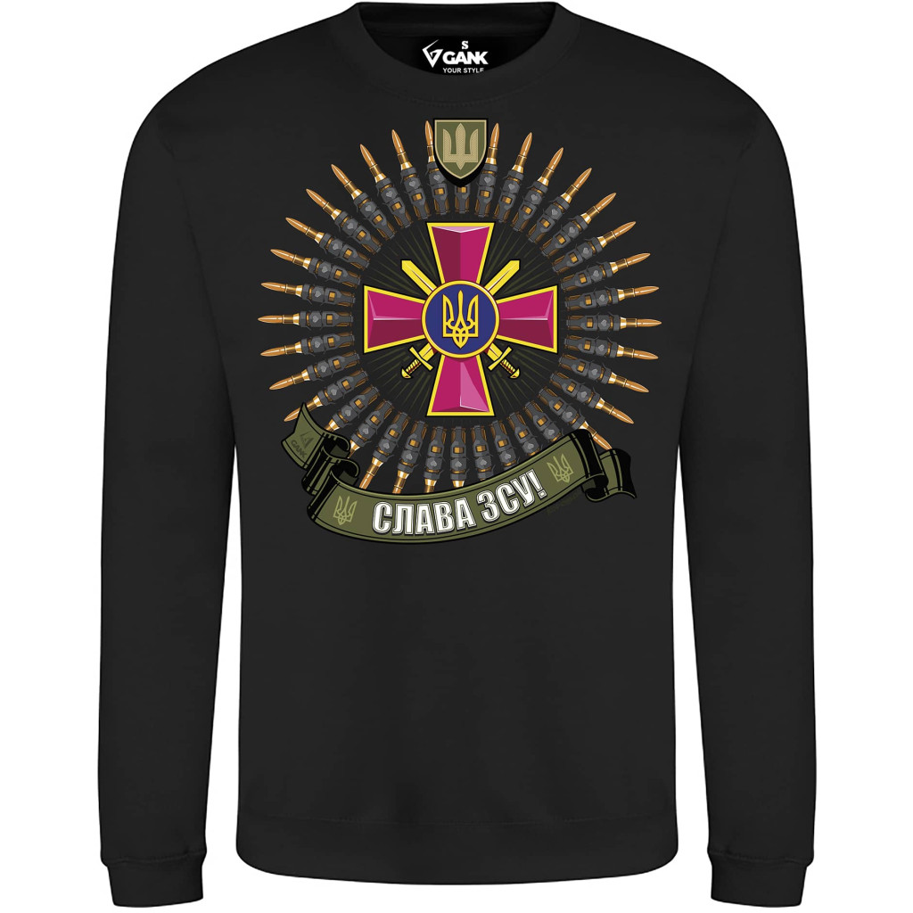 Світшот GANK Слава ЗСУ Black