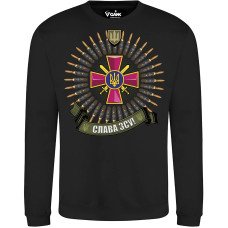 Світшот GANK Слава ЗСУ Black
