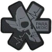 Шеврон ПВХ Парамедик Black/Grey