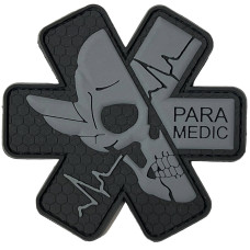 Шеврон ПВХ Парамедик Black/Grey