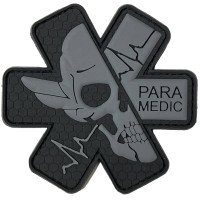 Шеврон ПВХ Парамедик Black/Grey