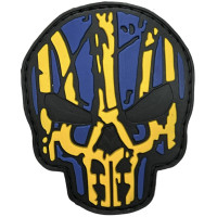 Шеврон ПВХ Месник Тризуб Black/Yellow/Blue