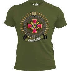 Футболка GANK Слава ЗСУ Olive