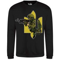 Світшот GANK Вірю в ЗСУ Black