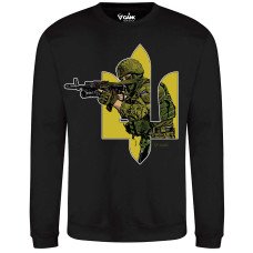 Світшот GANK Вірю в ЗСУ Black
