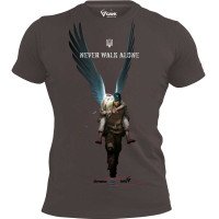 Футболка Never Walk Alone GANK Brown