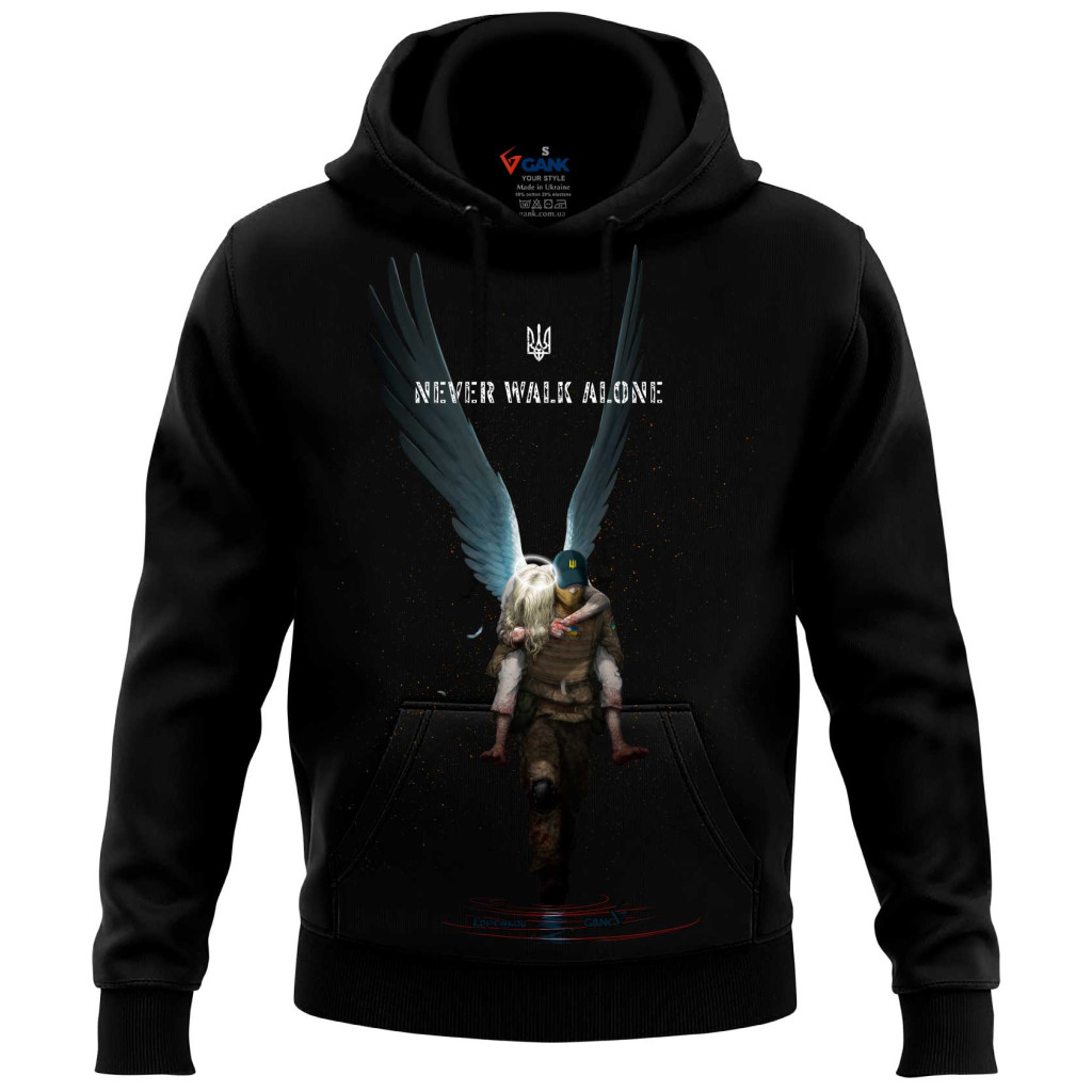 Худі Never Walk Alone GANK Black
