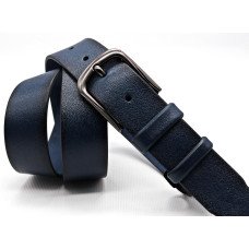 Ремінь класичний KREMEN  dark blue 008