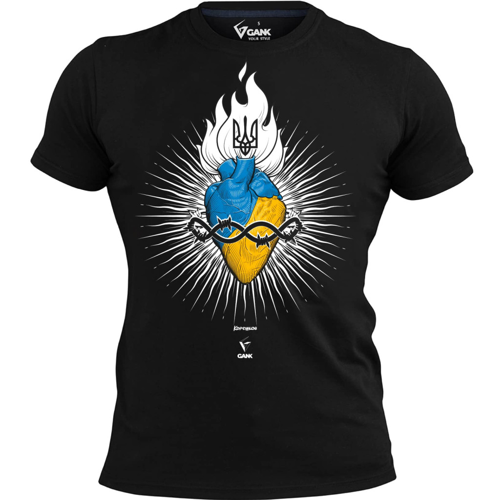 Футболка Heart of Ukraine GANK Black