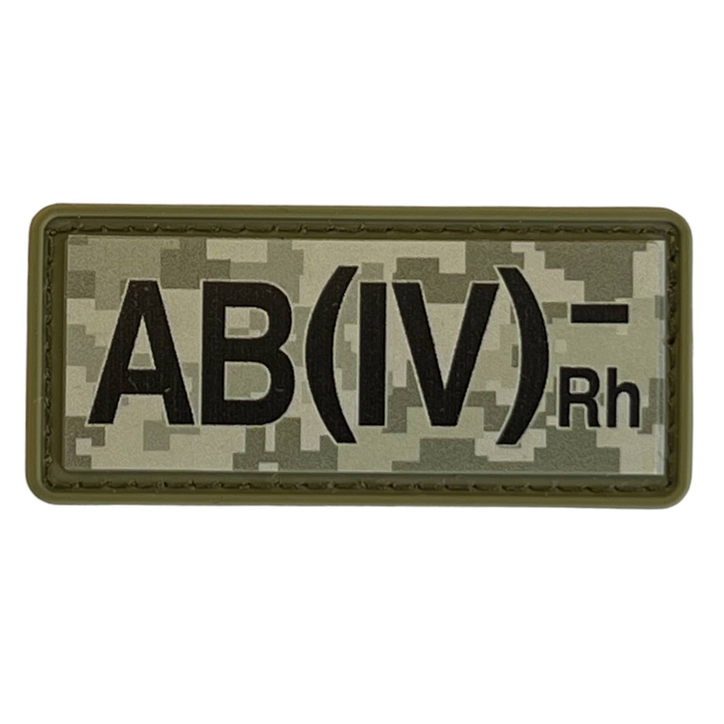 Шеврон ПВХ Група Крові AB (IV) (-) RH Pixel