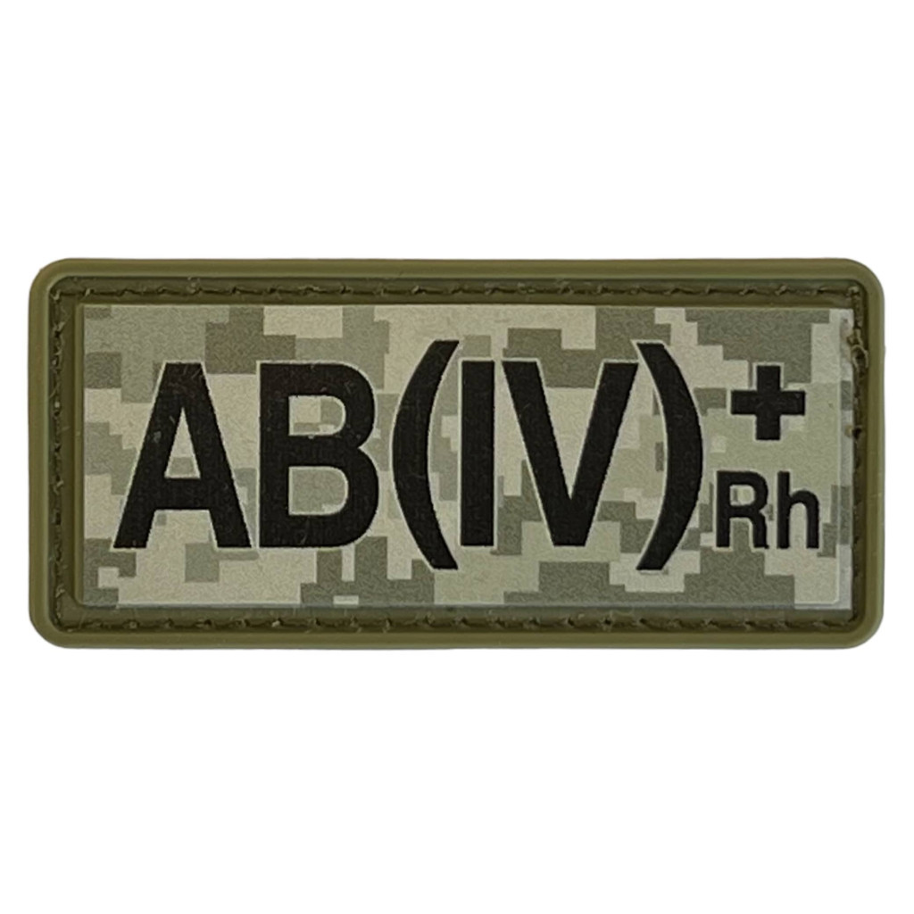 Шеврон ПВХ Група Крові AB (IV) (+) RH Pixel