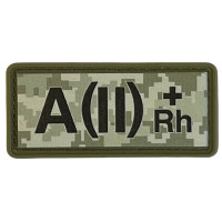 Шеврон ПВХ Група Крові A (II) (+) RH Pixel