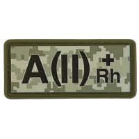 Шеврон ПВХ Група Крові A (II) (+) RH Pixel